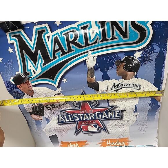 Marlins Hanley Ramirez & Johnson Signed 2010 All Star Game Poster MLB Authentic - Picture 14 of 16
